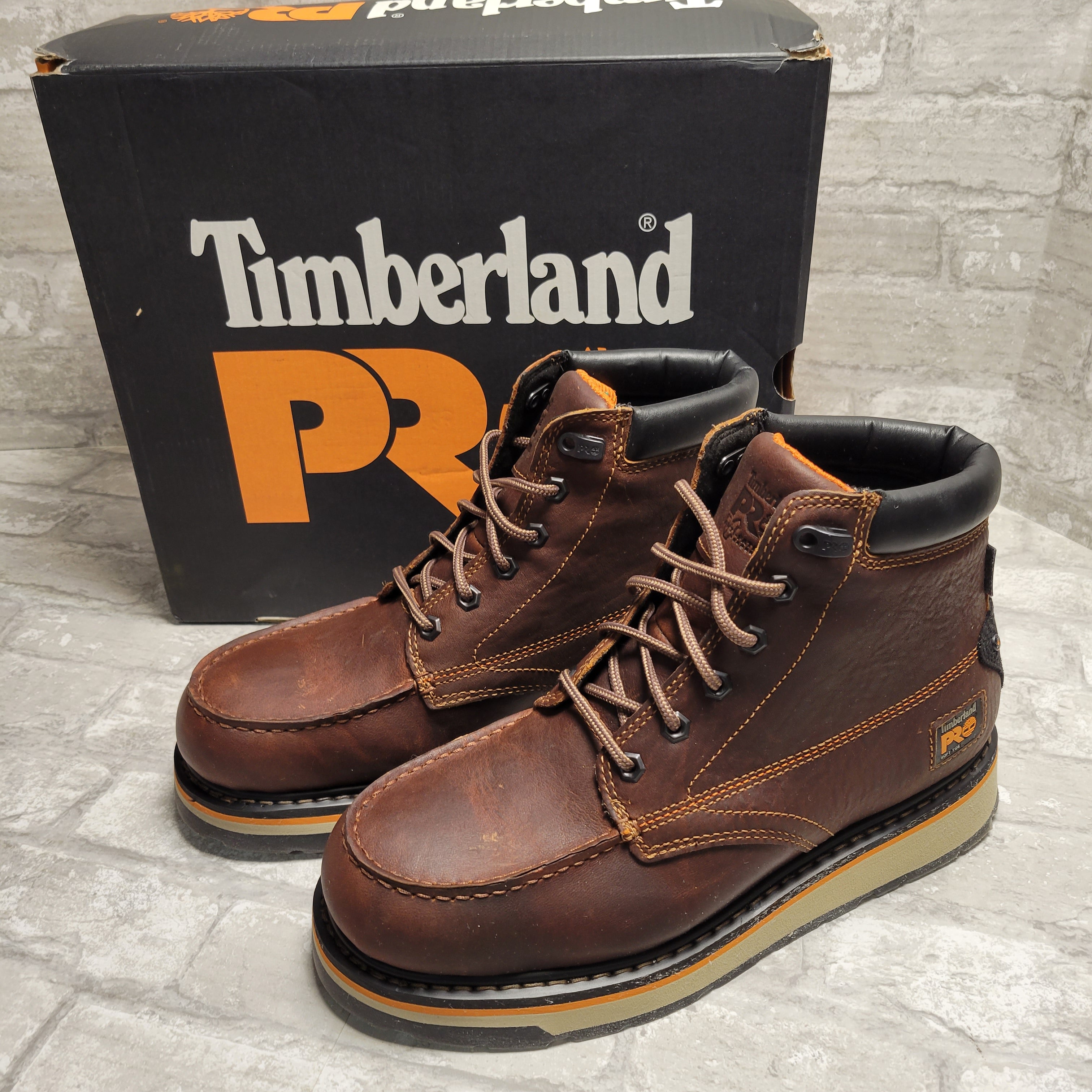 Timberland PRO Gridworks 6" Moc Soft Toe Waterproof, Brown 10M (8037927551214)